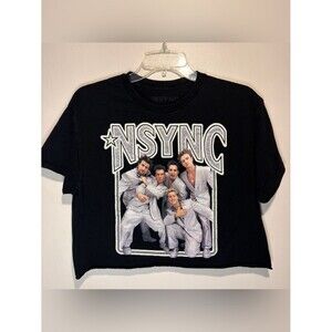 NSYNC 90’s 2000’s Short Sleeve Crewneck Cropped Fit Cotton T-Shirt Size M
